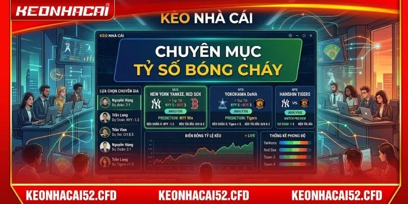 Chuyên mục Tỷ số Bóng chày rất được quan tâm tại Kèo Nhà Cái